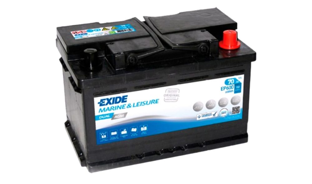 Batteri EP600 EXIDE DUAL AGM (Exide)